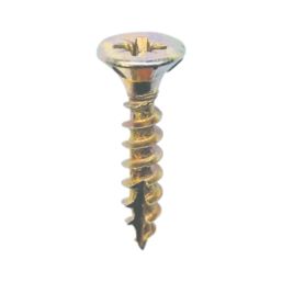 Rawlplug R-QCP PZ Countersunk Self Drilling Woodscrews 4mm x 16mm 200 Pack