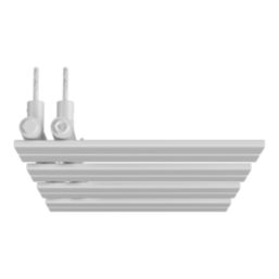 Flomasta Cantilever 800mm x 400mm 1017BTU White Vertical Designer Radiator