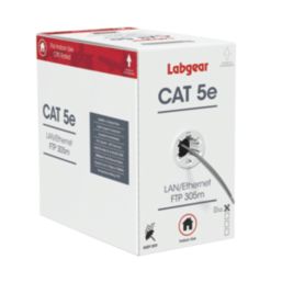 Labgear Cat 5e Grey  4-Pair 8-Core Shielded Ethernet Cable 305m Box