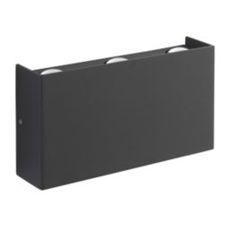 LAP  Outdoor LED Up & Down Tri Light Textured Black 7.5W 550lm