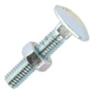 Timco Carriage Bolts Carbon Steel Zinc-Plated M6 x 30mm 200 Pack