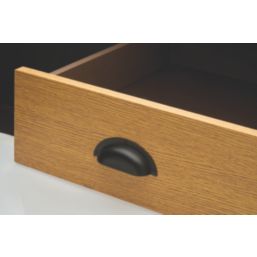 Elite Knobs & Handles  Shell Pull Handle Matt Black 94mm