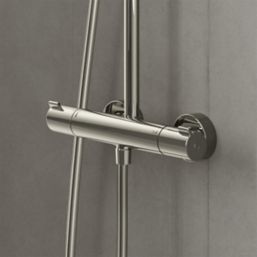 Hansgrohe Waterforms HP Rear-Fed Exposed Chrome Thermostatic Mixer Shower