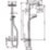 Hansgrohe Waterforms HP Rear-Fed Exposed Chrome Thermostatic Mixer Shower