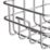 Swirl Caldew 1-Tier Bathroom Shower Basket Chrome