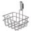 Swirl Caldew 1-Tier Bathroom Shower Basket Chrome