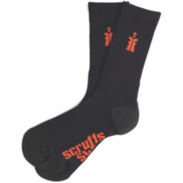 Scruffs  Worker Socks Black 10-13 3 Pairs