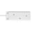 Essentials 13A 2-Gang Unswitched  Extension Lead White 2m