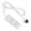 Essentials 13A 2-Gang Unswitched  Extension Lead White 2m