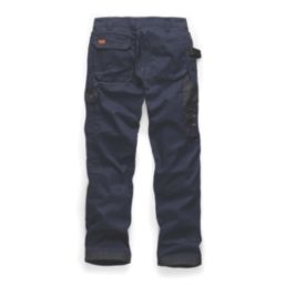 Scruffs Worker Plus Work Trousers Navy/Black 34" W 32" L