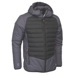 JCB D+22  Lightweight Padded Jacket with Geo Therm Technology Grey / Black Medium 44" Chest