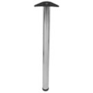 Rothley Worktop Leg Polished Steel 870-895mm