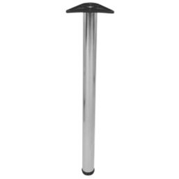 Rothley Worktop Leg Polished Steel 870-895mm