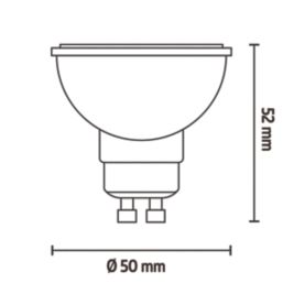 Calex   GU10 RGB & White LED Smart Light Bulb 4.9W 345lm