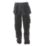 DEWALT Memphis Work Trousers Grey/Black 34" W 33" L