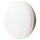 LAP Davenport Outdoor Round LED Bulkhead With Microwave Sensor White 12W 900lm