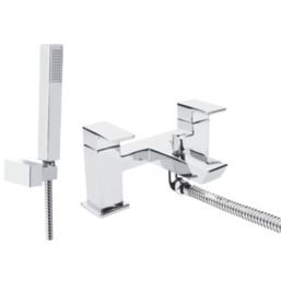 Bristan Cobalt Chrome 123mm Deck Mounted Dual Control Manual Shower Mixer Tap