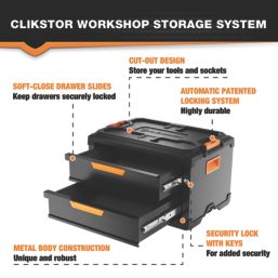 Magnusson Clikstor 2-Drawer Stackable Tool Chest 20½"