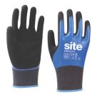 Site  Grip Gloves Blue / Black X Large