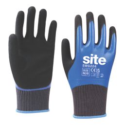 Site  Grip Gloves Blue / Black X Large