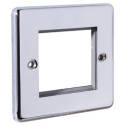 LAP  2-Module Modular Faceplate Polished Chrome