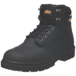 Site Marble Size 8  Black  Water-Resistant Steel Toe Cap Safety Boots