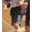 Snickers 6175 Stretch Work Shorts Steel Grey / Black 38" W