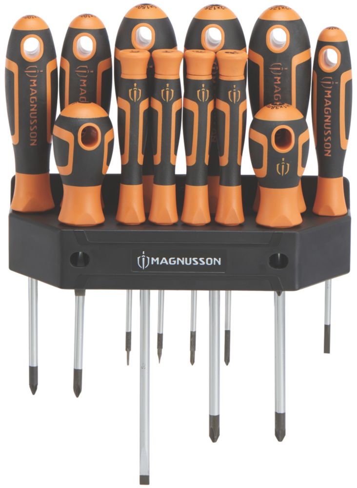 Magnusson Mixed Screwdriver Set 12 Pieces Screwfix