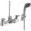 Bristan Cadet Chrome 80mm Deck Mounted Dual Control Manual Shower Mixer Tap