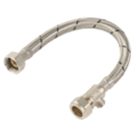 Midbrass Flexible Hoses with Isolation Valve 1/2" x 1/2" x 500mm 2 Pack