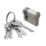Smith & Locke  6-Pin Cylinder Lock 60mm Silver