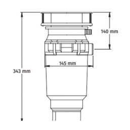 McAlpine WDU-1ASUK Food Waste Disposer with Built-In Air Switch