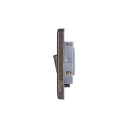 Schneider Electric Lisse Deco 13A Switched Fused Spur with LED Mocha Bronze with Black Inserts