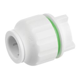 Flomasta  Plastic Push-Fit Stop Ends 15mm 10 Pack
