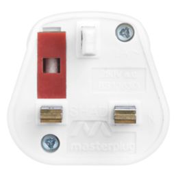 Masterplug 3-Pin Fused Shaver Adaptor