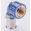 Wavin Tigris  Multi-Layer Composite Press-Fit Adapting 90° BSP Female Elbows 0.75" x 25mm 10 Pack