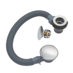 Highlife Bathrooms Push Button Bath Waste Chrome