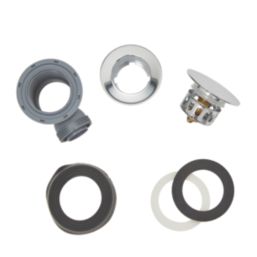 Highlife Bathrooms Push Button Bath Waste Chrome