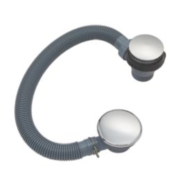Highlife Bathrooms Push Button Bath Waste Chrome