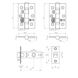 Smith & Locke Latch Pack Satin Brass