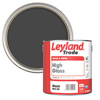 Leyland Trade Gloss Paint Black 2.5Ltr