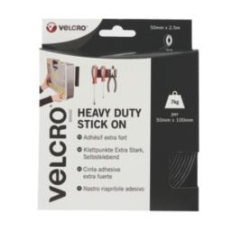 Velcro Brand  Black Heavy Duty Stick-On Tape 2.5m x 50mm
