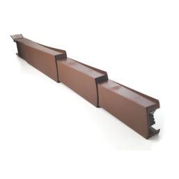 Glidevale Protect Brown Universal Dry Verge Tile Units 10 Pack