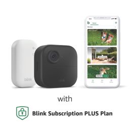 Blink Outdoor 4 Battery-Powered Black Wireless 1080p Indoor & Outdoor Square Smart Cameras 2 Pack
