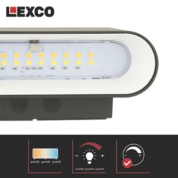 Lexco Caroli Outdoor LED Wall Light Black 23W 3500lm