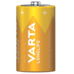 Varta Longlife D 1.5V Alkaline Batteries 2 Pack
