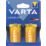 Varta Longlife D 1.5V Alkaline Batteries 2 Pack