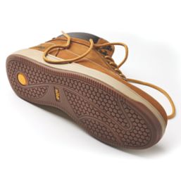 Site Touchstone Size 9  Dark Honey Water-Resistant Steel Toe Cap Safety Boots