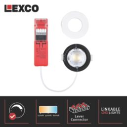 Lexco Tania Fixed  Fire Rated LED Downlight White 6W 600lm