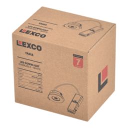 Lexco Tania Fixed  Fire Rated LED Downlight White 6W 600lm